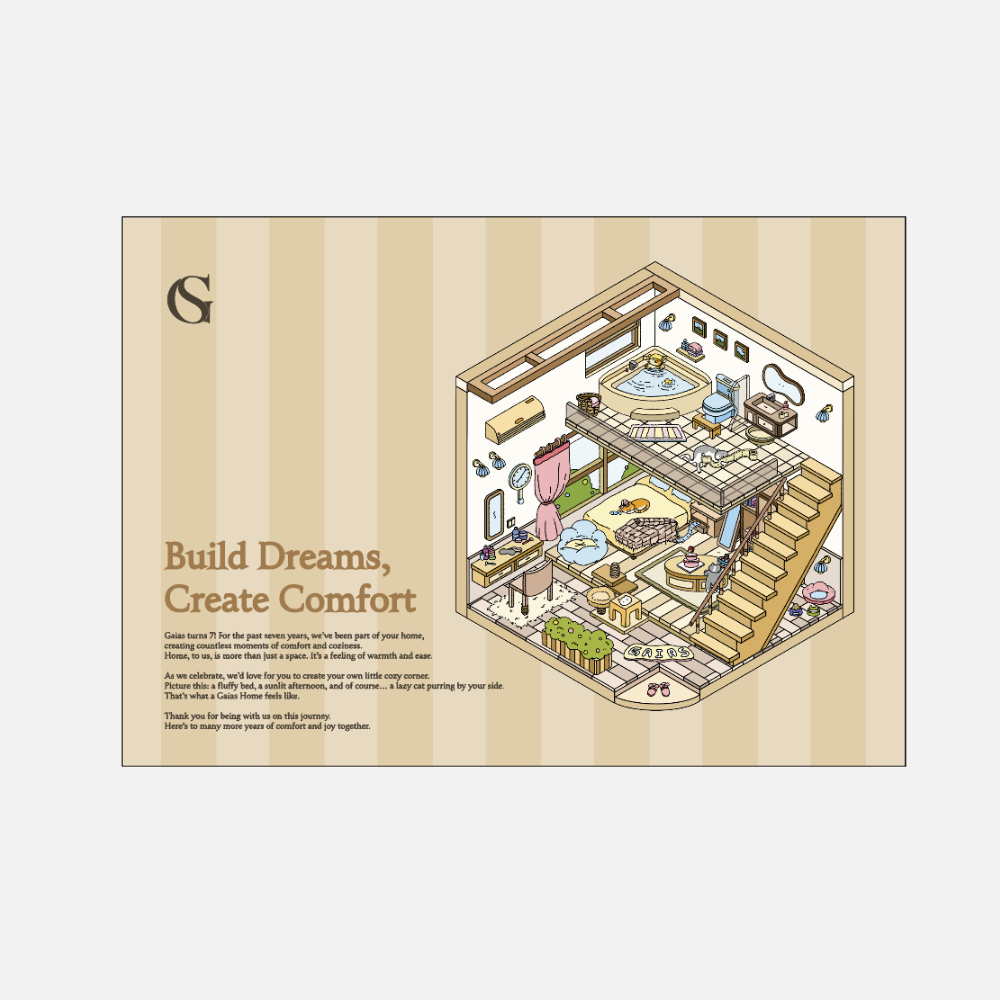 Gaias 7th Anniversary Limited Edition GAIAS Home Sticker Set