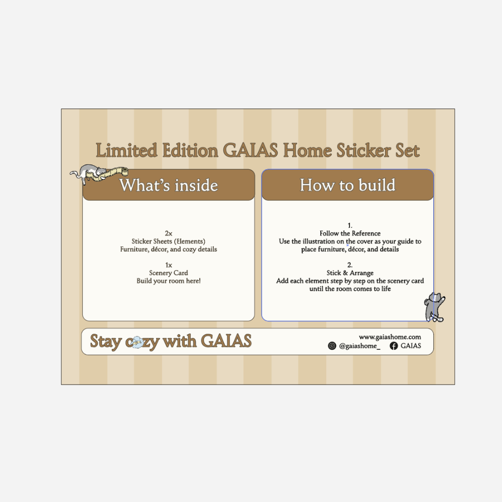 Gaias 7th Anniversary Limited Edition GAIAS Home Sticker Set