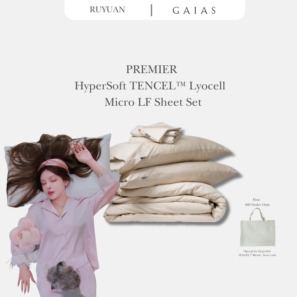 Ruyuan x Gaias | PREMIER HyperSoft™ TENCEL™ Lyocell Micro LF Sheet Set